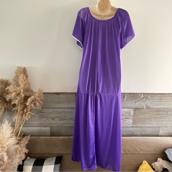 Vintage Intimate Options purple nightgown size one size fits most (A1) - Picture 4 of 5